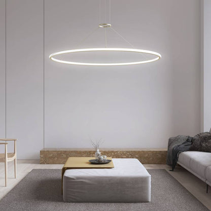 Sonneman Luna 50" Wide LED Ring Chandelier - 3000K