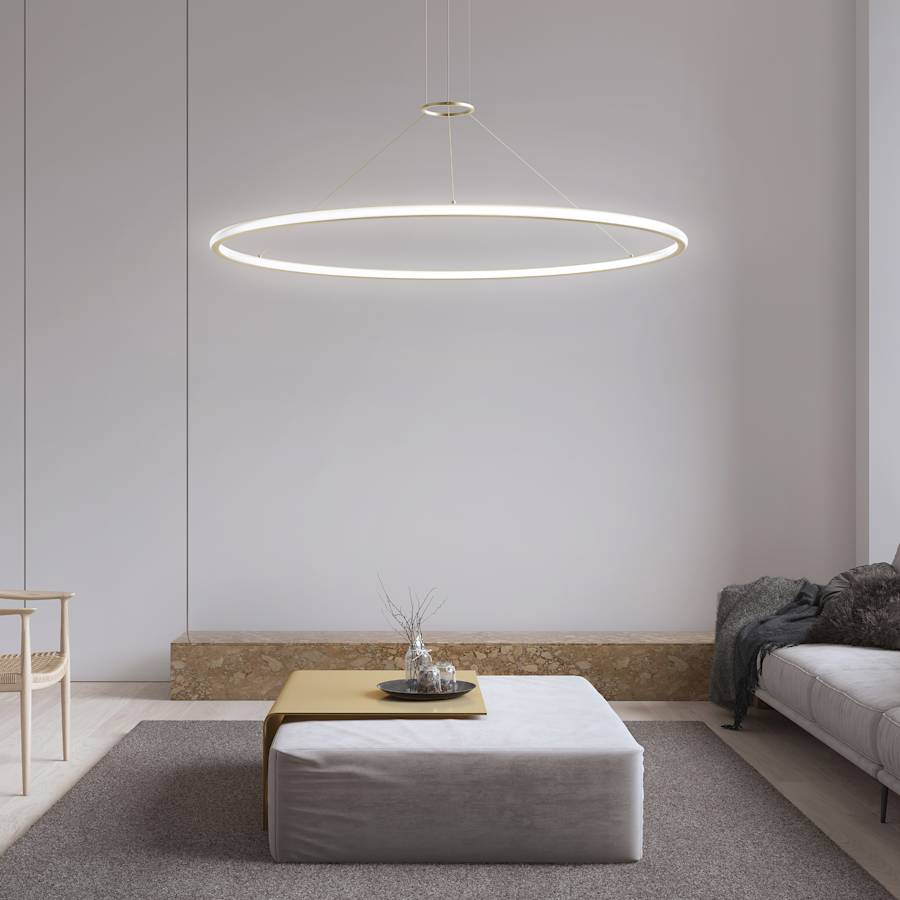 Sonneman Luna 50" Wide LED Ring Chandelier - 3500K