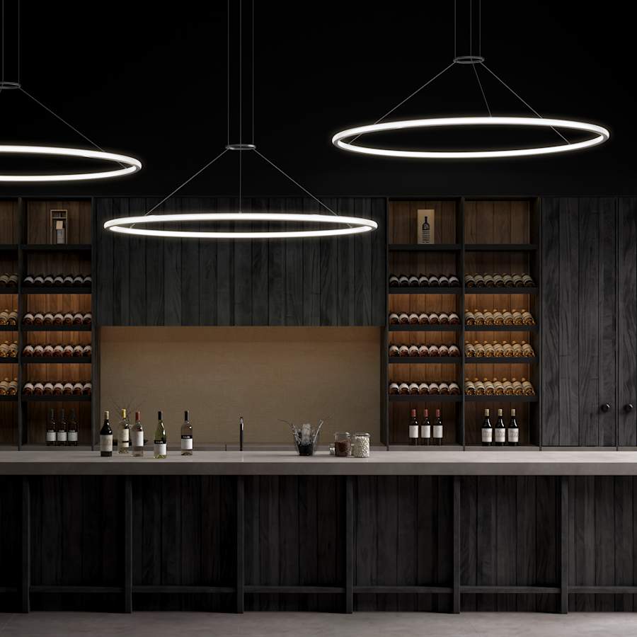 Sonneman Luna 62" Wide LED Ring Chandelier - 3000K