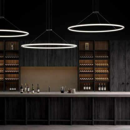 Sonneman Luna 62" Wide LED Ring Chandelier - 3000K