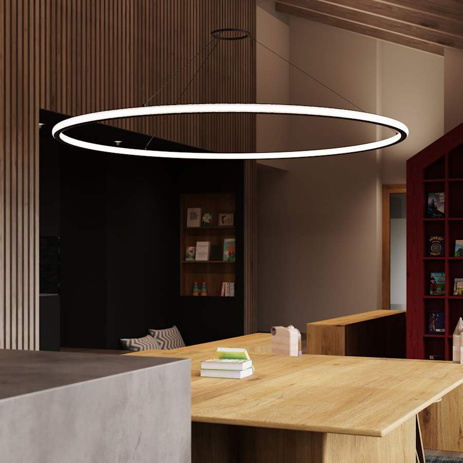Sonneman Luna 62" Wide LED Ring Chandelier - 3000K