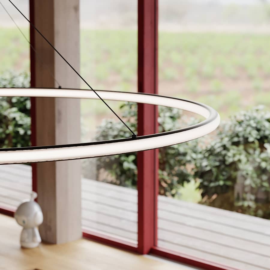 Sonneman Luna 62" Wide LED Ring Chandelier - 3000K