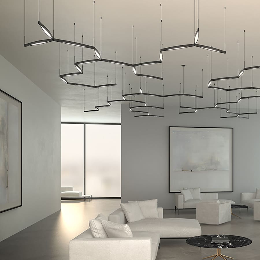 Sonneman Ola 3 Light 55" Wide LED Chandelier