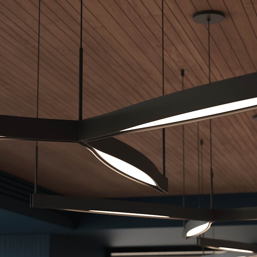 Sonneman Ola 3 Light 55" Wide LED Chandelier