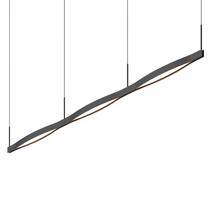 Sonneman Ola 3 Light 82" Wide LED Linear Chandelier