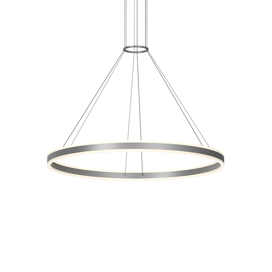 Sonneman Double Corona 48" Wide Integrated LED Ring Chandelier with Acrylic Shades