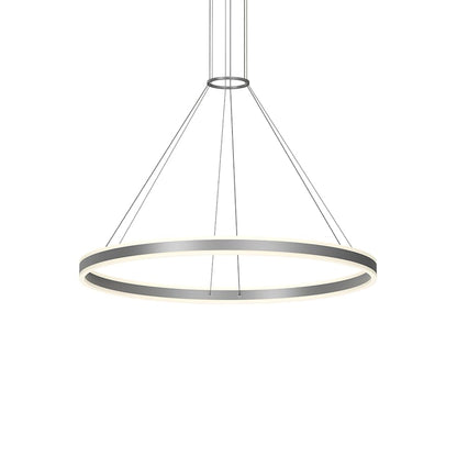 Sonneman Double Corona 48" Wide Integrated LED Ring Chandelier with Acrylic Shades