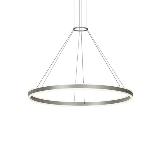 Sonneman Double Corona 48" Wide Integrated LED Ring Chandelier with Acrylic Shades