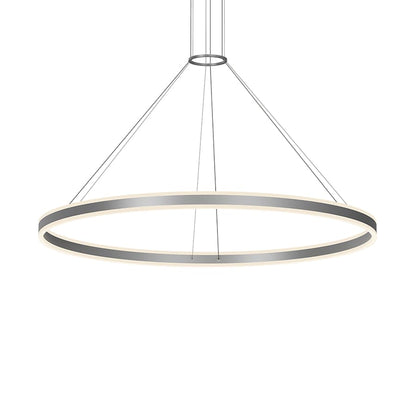Sonneman Double Corona 59" Wide Integrated LED Ring Chandelier with Acrylic Shades