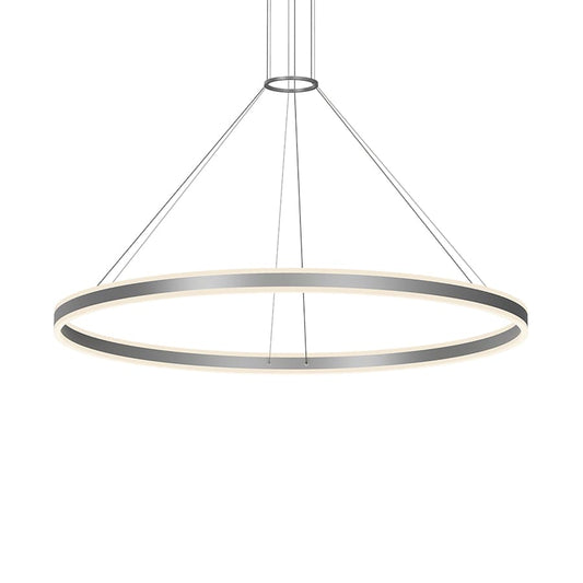 Sonneman Double Corona 59" Wide Integrated LED Ring Chandelier with Acrylic Shades