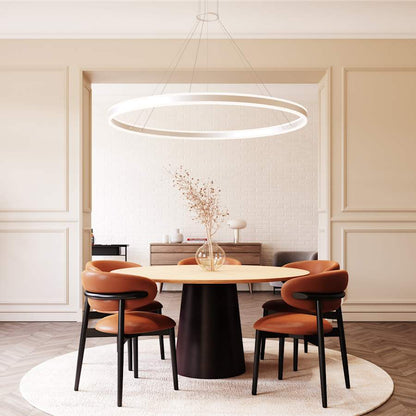 Sonneman Double Corona 59" Wide Integrated LED Ring Chandelier with Acrylic Shades