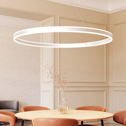 Sonneman Double Corona 59" Wide Integrated LED Ring Chandelier with Acrylic Shades