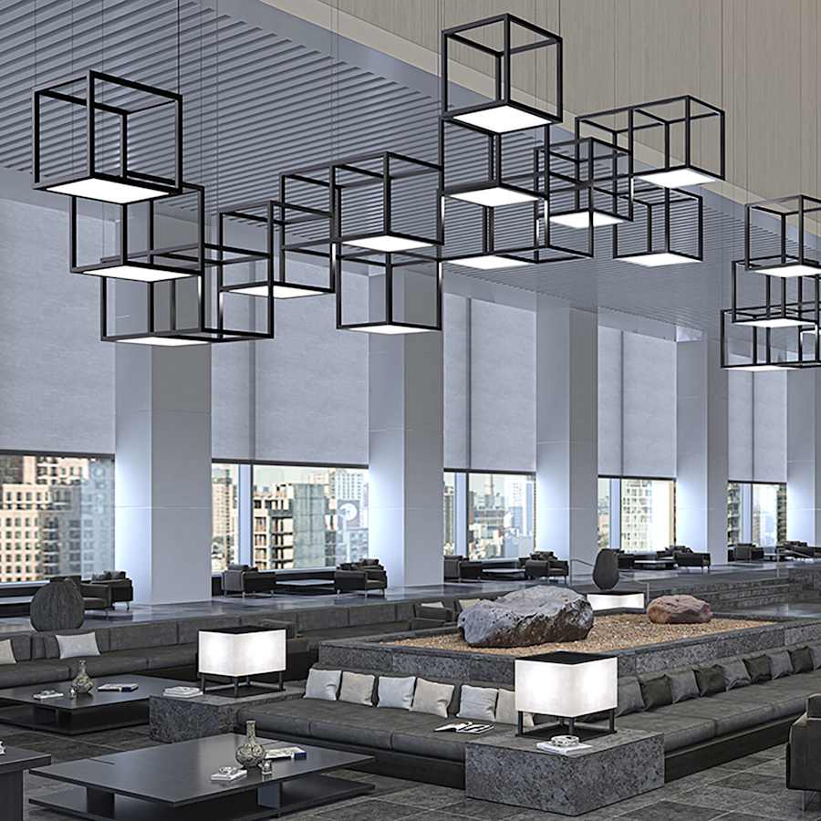 Sonneman Cubix 12 Light LED Pendant