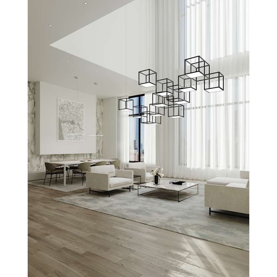 Sonneman Cubix 12 Light LED Pendant