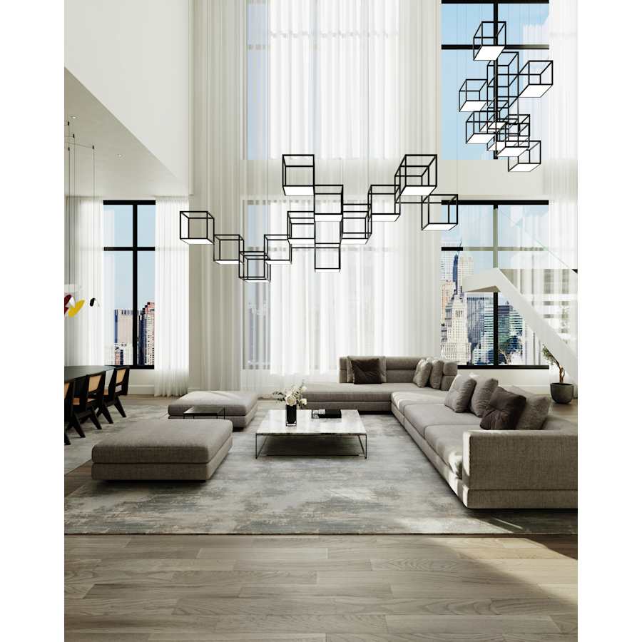 Sonneman Cubix 12 Light LED Pendant