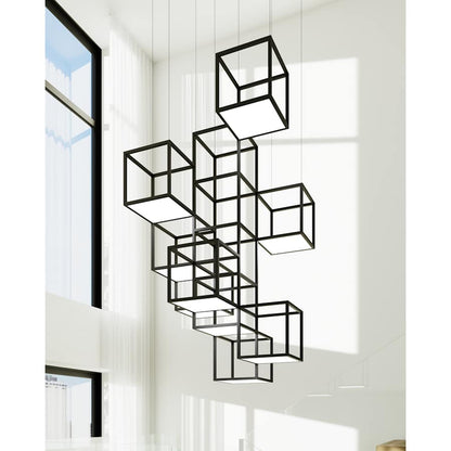 Sonneman Cubix 12 Light LED Pendant