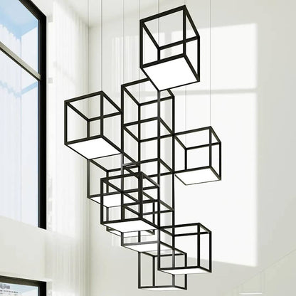 Sonneman Cubix 9 Light Vertical LED Pendant