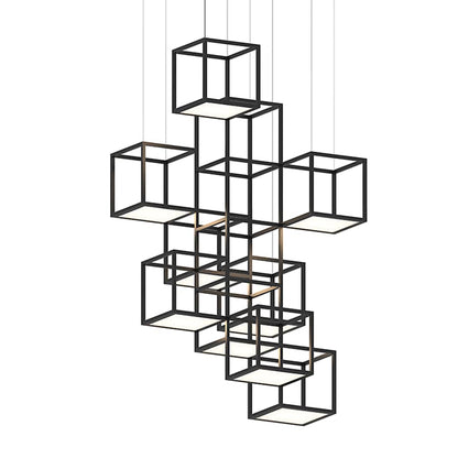 Sonneman Cubix 9 Light Vertical LED Pendant