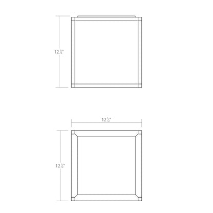 Sonneman Cubix 1 Light Tall LED Surface Mount