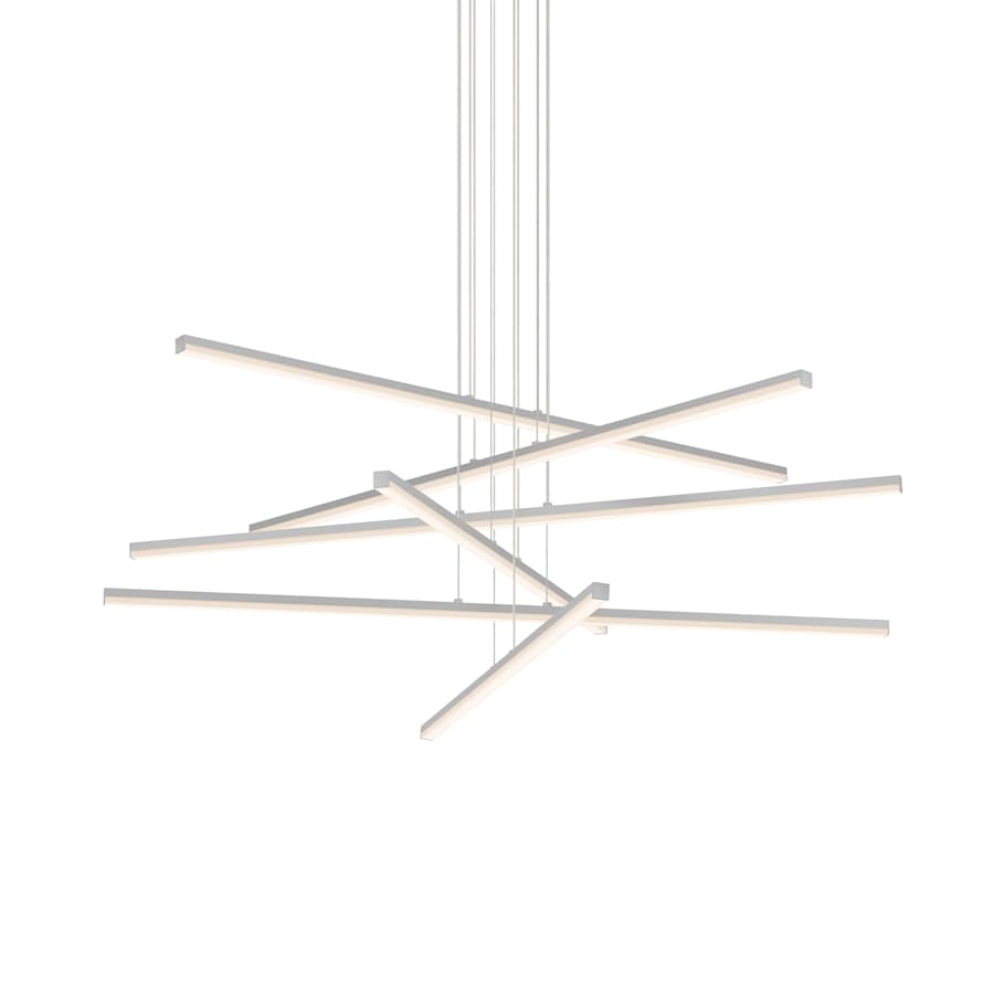 Sonneman Stix 40" Wide 6 Arm LED Chandelier