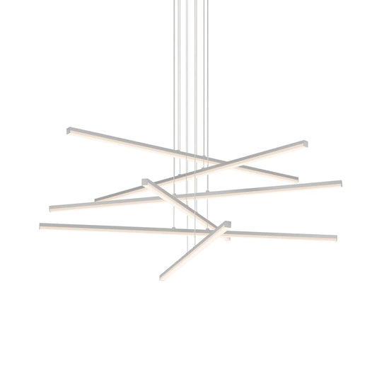 Sonneman Stix 40" Wide 6 Arm LED Chandelier
