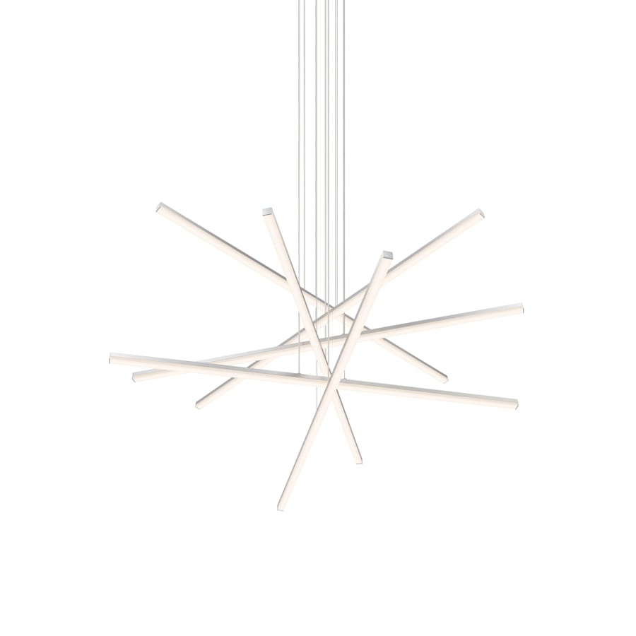 Sonneman Stix 40" Wide 6 Arm LED Chandelier