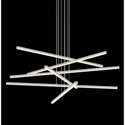Sonneman Stix 40" Wide 6 Arm LED Chandelier