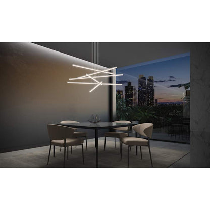 Sonneman Stix 40" Wide 6 Arm LED Chandelier