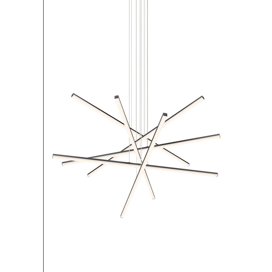 Sonneman Stix 40" Wide 6 Arm LED Chandelier
