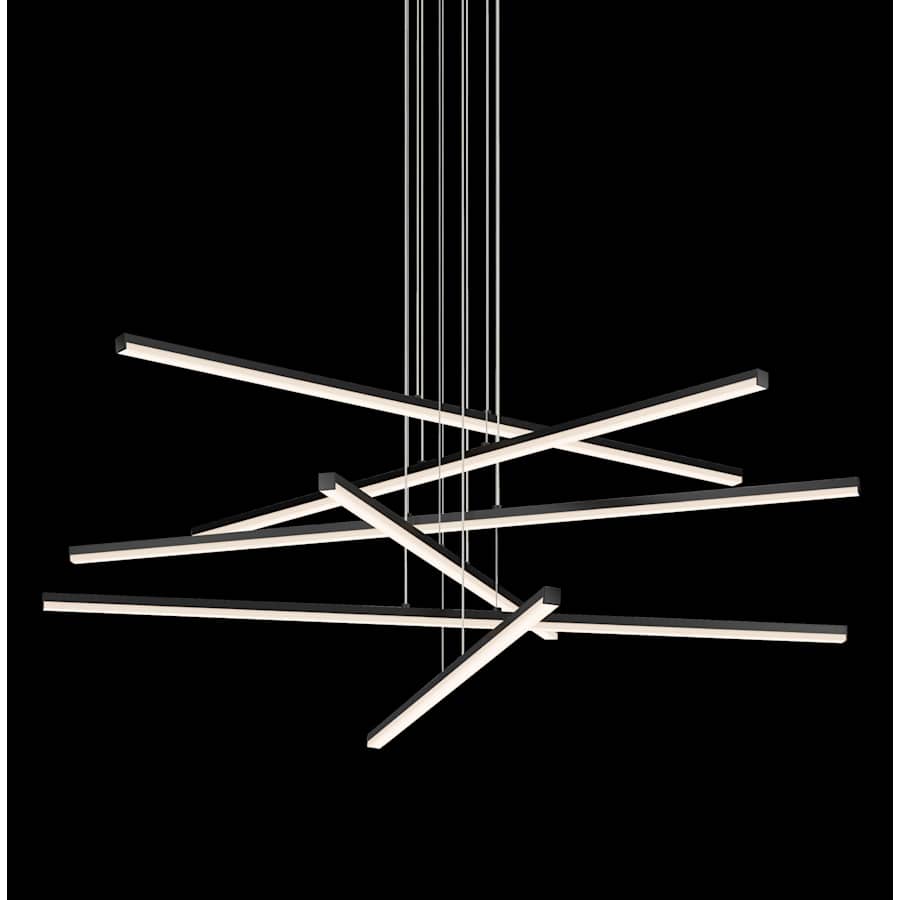 Sonneman Stix 40" Wide 6 Arm LED Chandelier