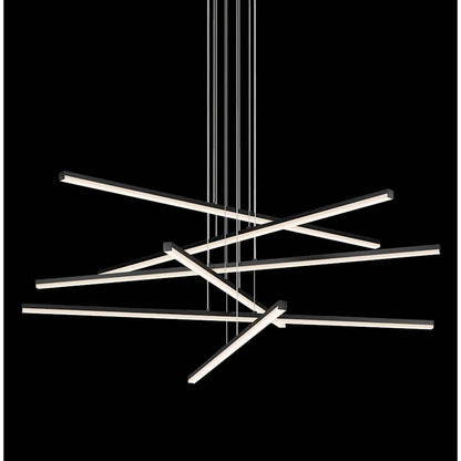 Sonneman Stix 40" Wide 6 Arm LED Chandelier