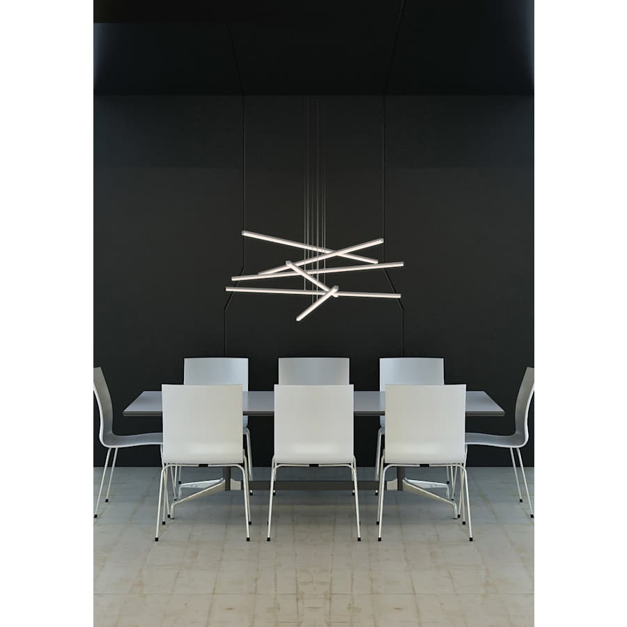 Sonneman Stix 40" Wide Chandelier