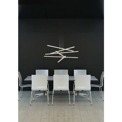 Sonneman Stix 40" Wide Chandelier