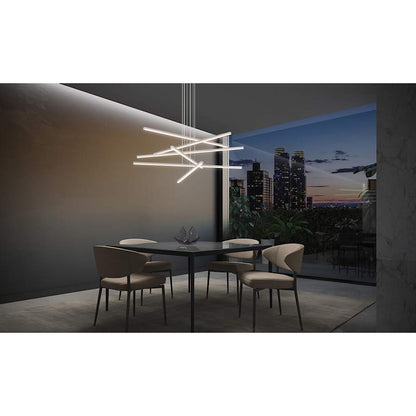 Sonneman Stix 40" Wide Chandelier