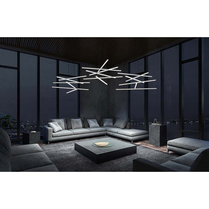 Sonneman Stix 40" Wide Chandelier