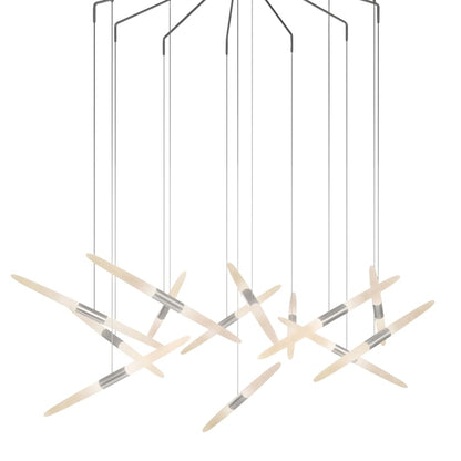 Sonneman Ballet 13 Light 27" Wide LED Abstract Multi Light Pendant