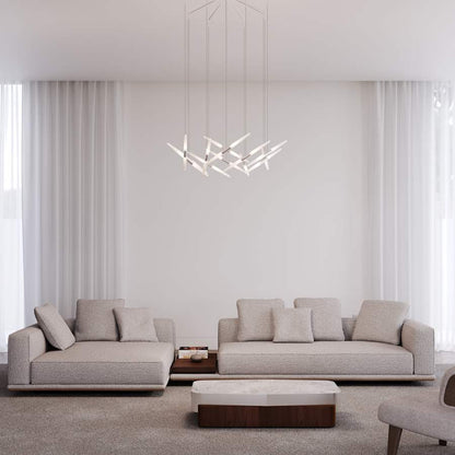 Sonneman Ballet 13 Light 27" Wide LED Abstract Multi Light Pendant