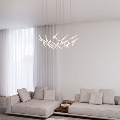 Sonneman Ballet 13 Light 27" Wide LED Abstract Multi Light Pendant