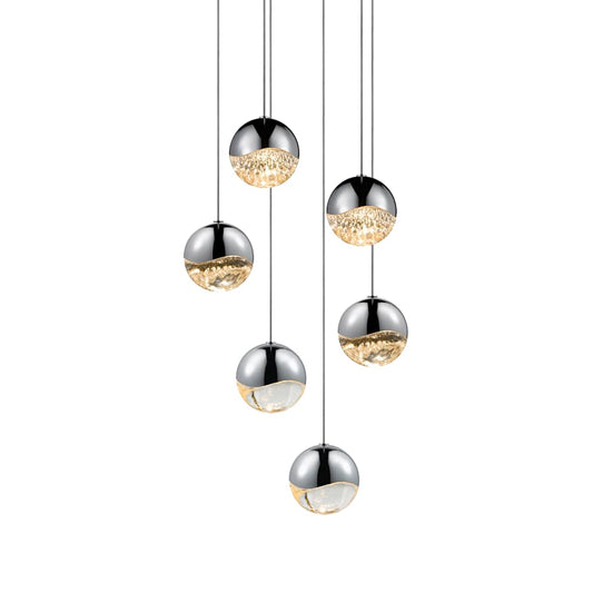 Sonneman Grapes 6 Light 12" Wide LED Suspension Multi Light Pendant