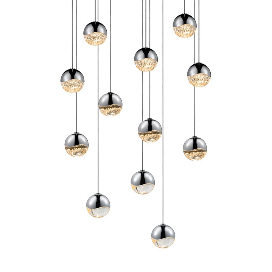 Sonneman Grapes 12 Light 16" Wide LED Suspension Multi Light Pendant