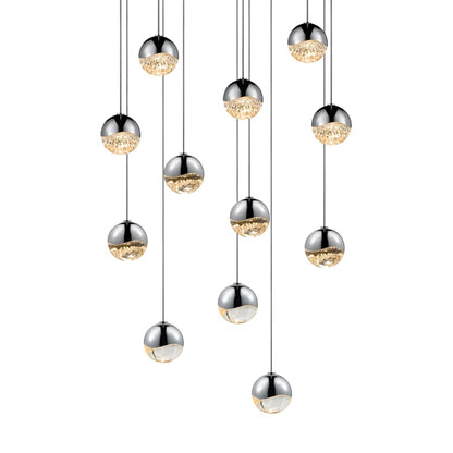 Sonneman Grapes 12 Light 16" Wide LED Suspension Multi Light Pendant