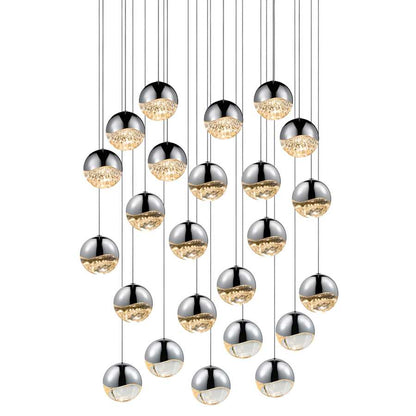 Sonneman Grapes 24 Light 27" Wide LED Suspension Multi Light Pendant