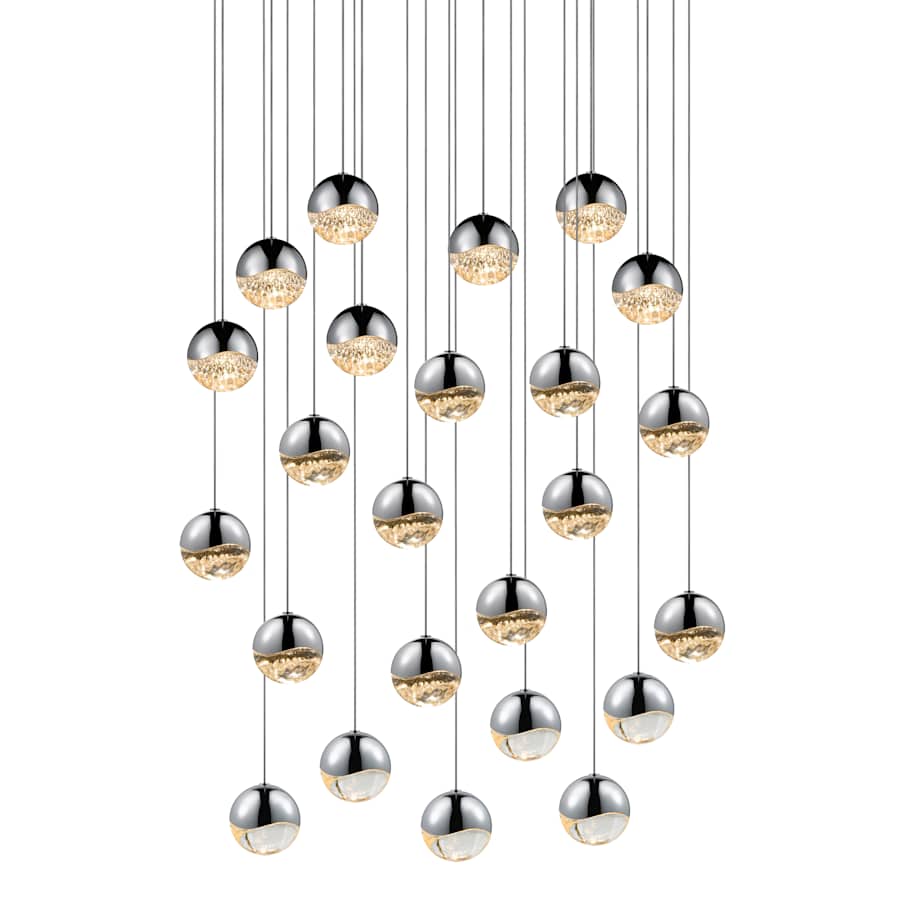 Sonneman Grapes 24 Light 27" Wide LED Suspension Multi Light Pendant