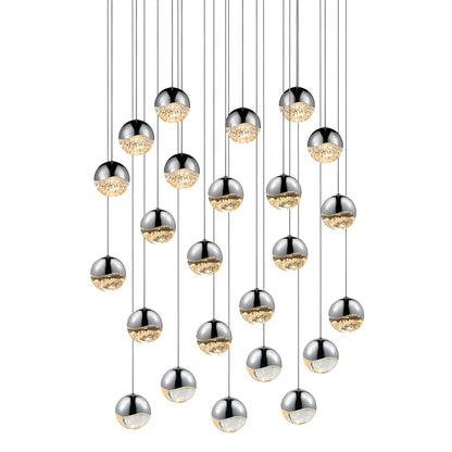 Sonneman Grapes 24 Light 27" Wide LED Suspension Multi Light Pendant