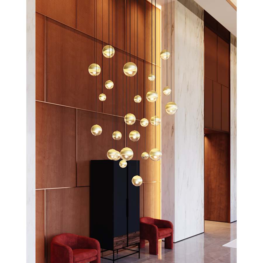 Sonneman Grapes 24 Light 27" Wide LED Suspension Multi Light Pendant