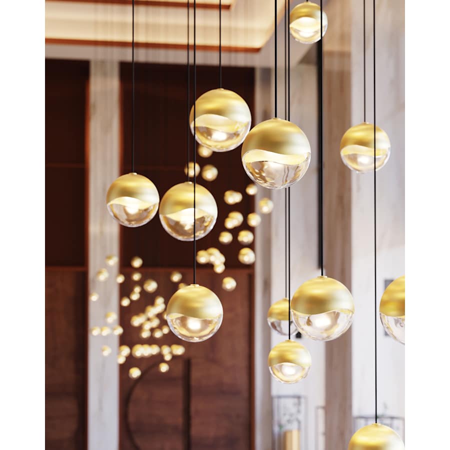 Sonneman Grapes 24 Light 27" Wide LED Suspension Multi Light Pendant