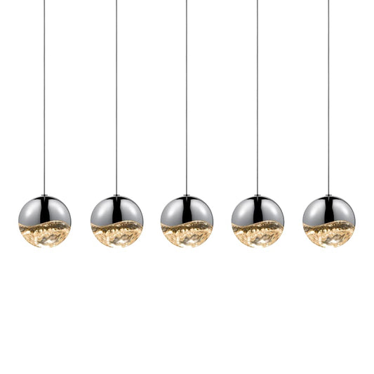 Sonneman Grapes 5 Light 38" Wide LED Suspension Linear Pendant