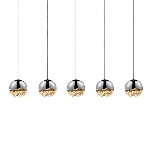 Sonneman Grapes 5 Light 38" Wide LED Suspension Linear Pendant