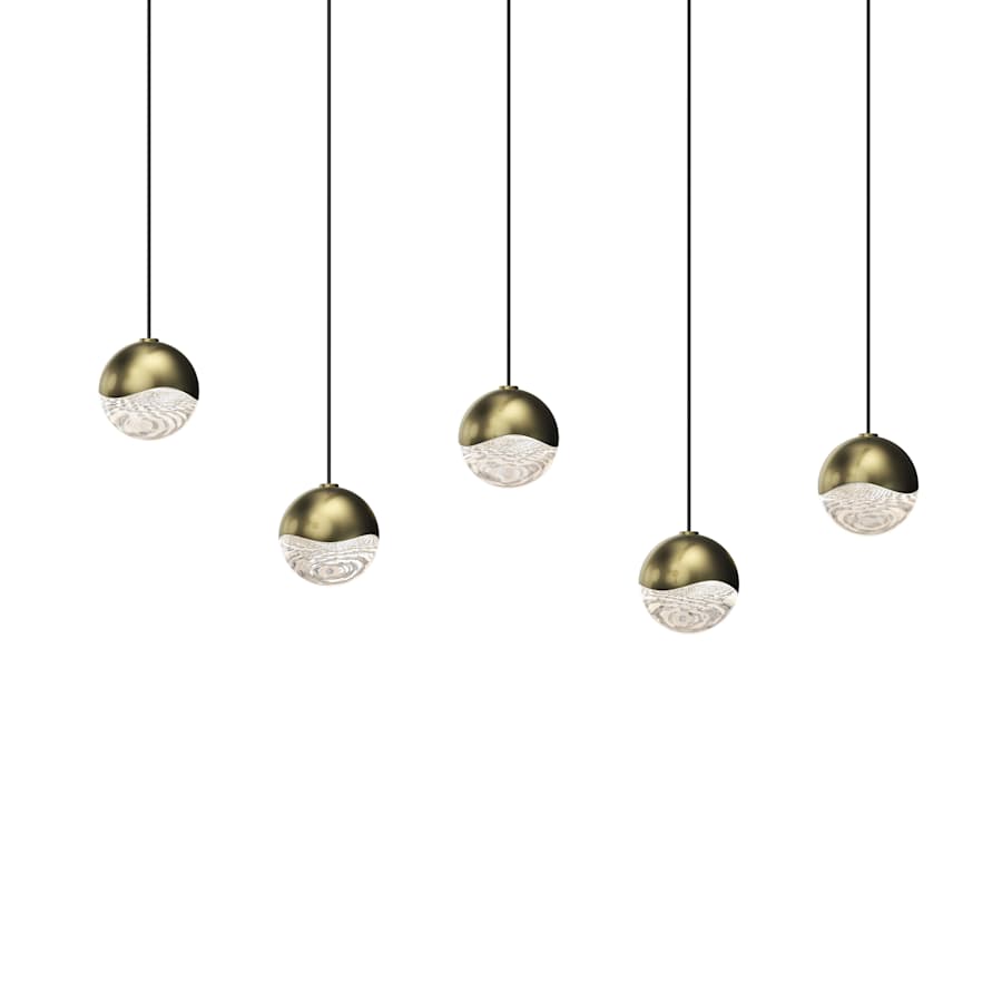 Sonneman Grapes 5 Light 37" Wide LED Suspension Linear Pendant
