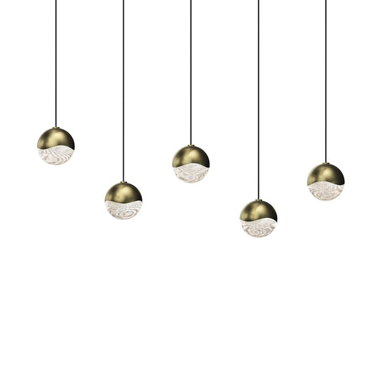 Sonneman Grapes 5 Light 37" Wide LED Suspension Linear Pendant